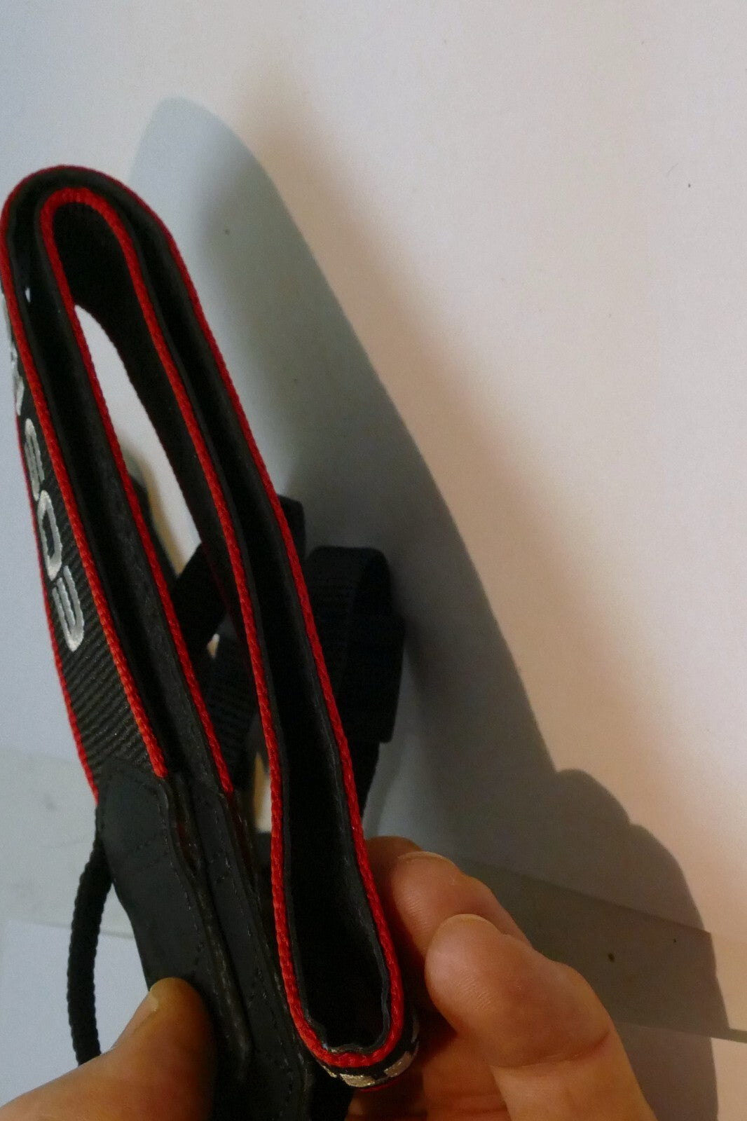 Canon EOS R6 Camera Neck Shoulder Strap Canvas Black/Red - Genuine OEM