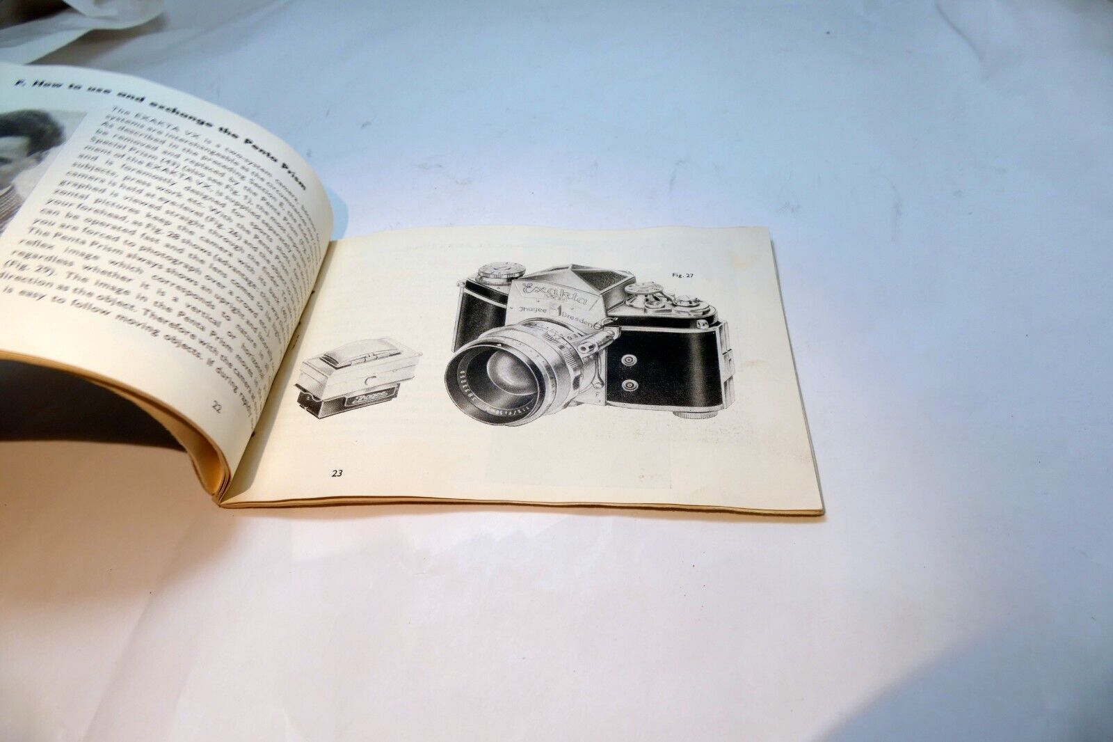 Exakta VX IIA Camera Guide Booklet/Manual Ihagee English EN