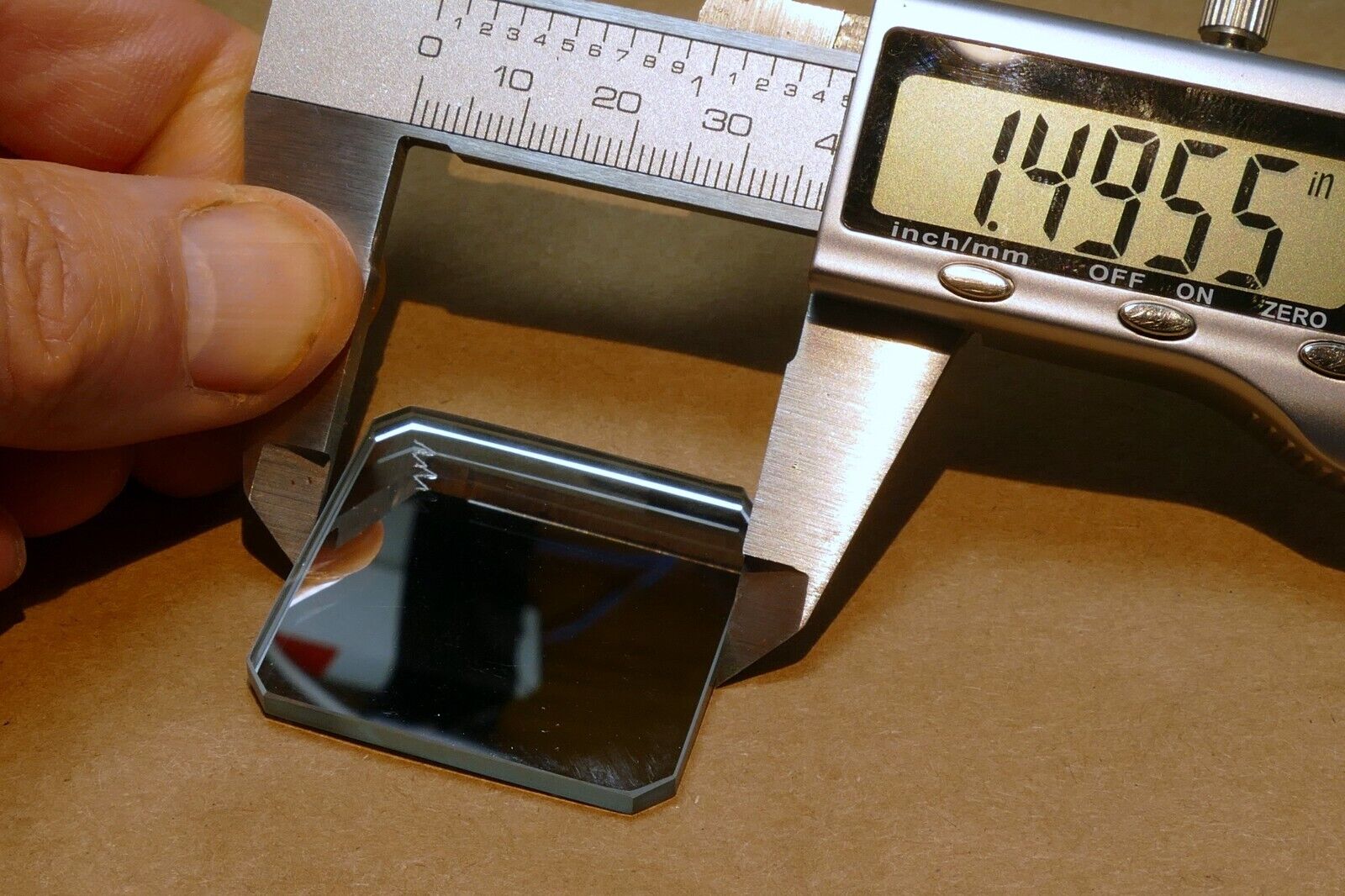 1.5" Diameter 0.12" thick First Surface Mirror Optical flat