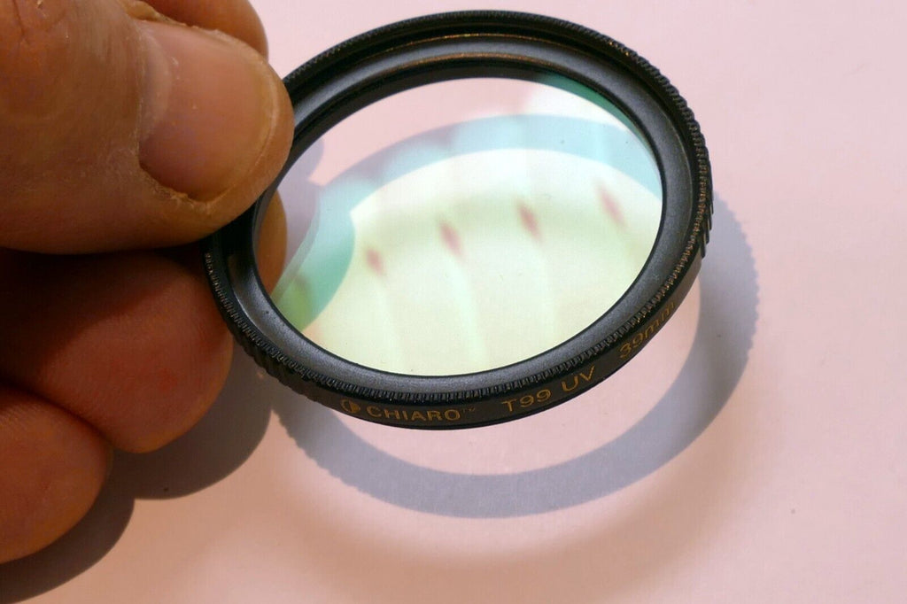 Chiaro T99 39mm UV Lens Filter Multi-Coated 99-UVBTS39m with ribbed rim