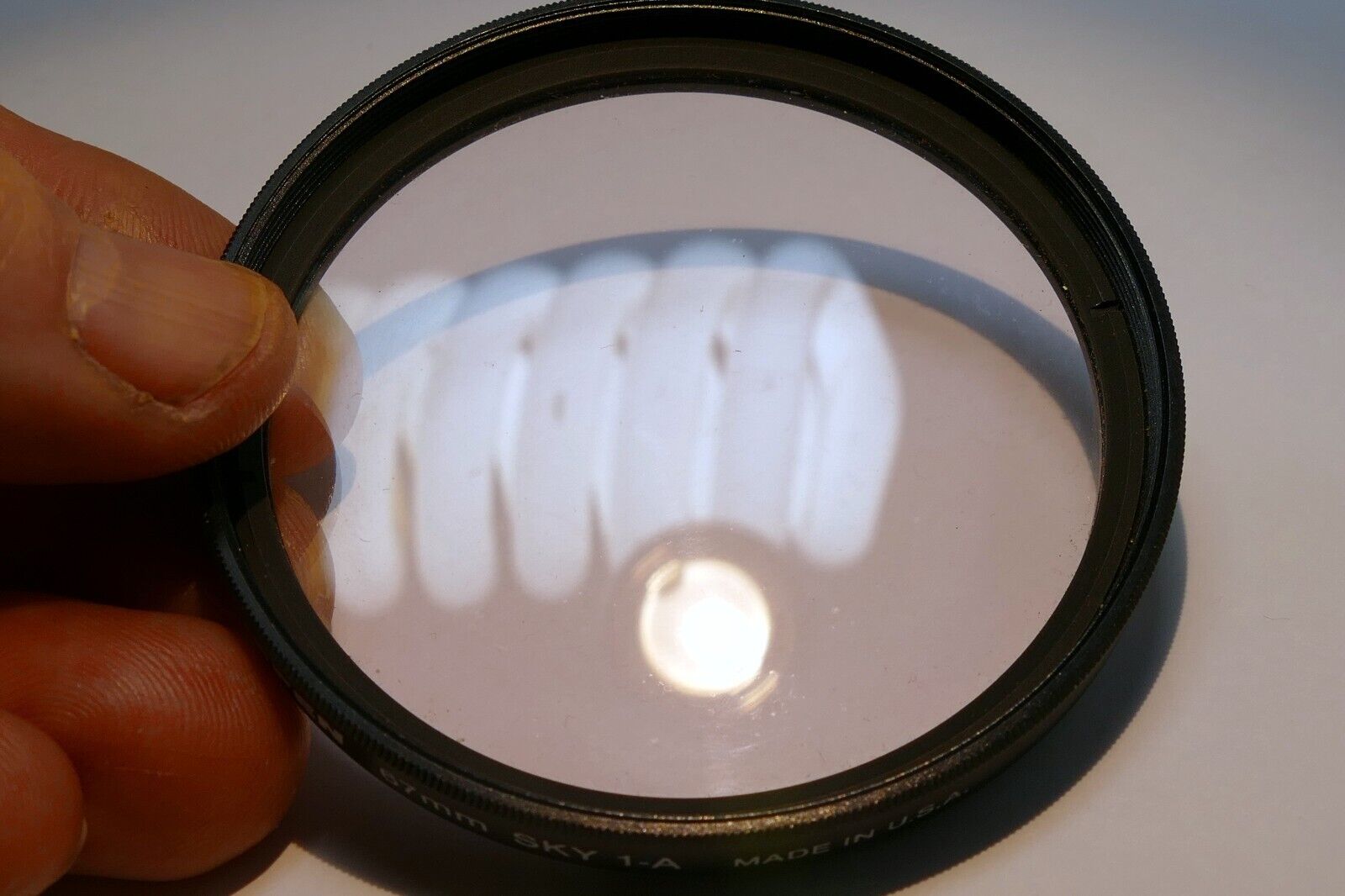 Tiffen 67mm filter made in USA 1A Sky skylight warming for overcast day