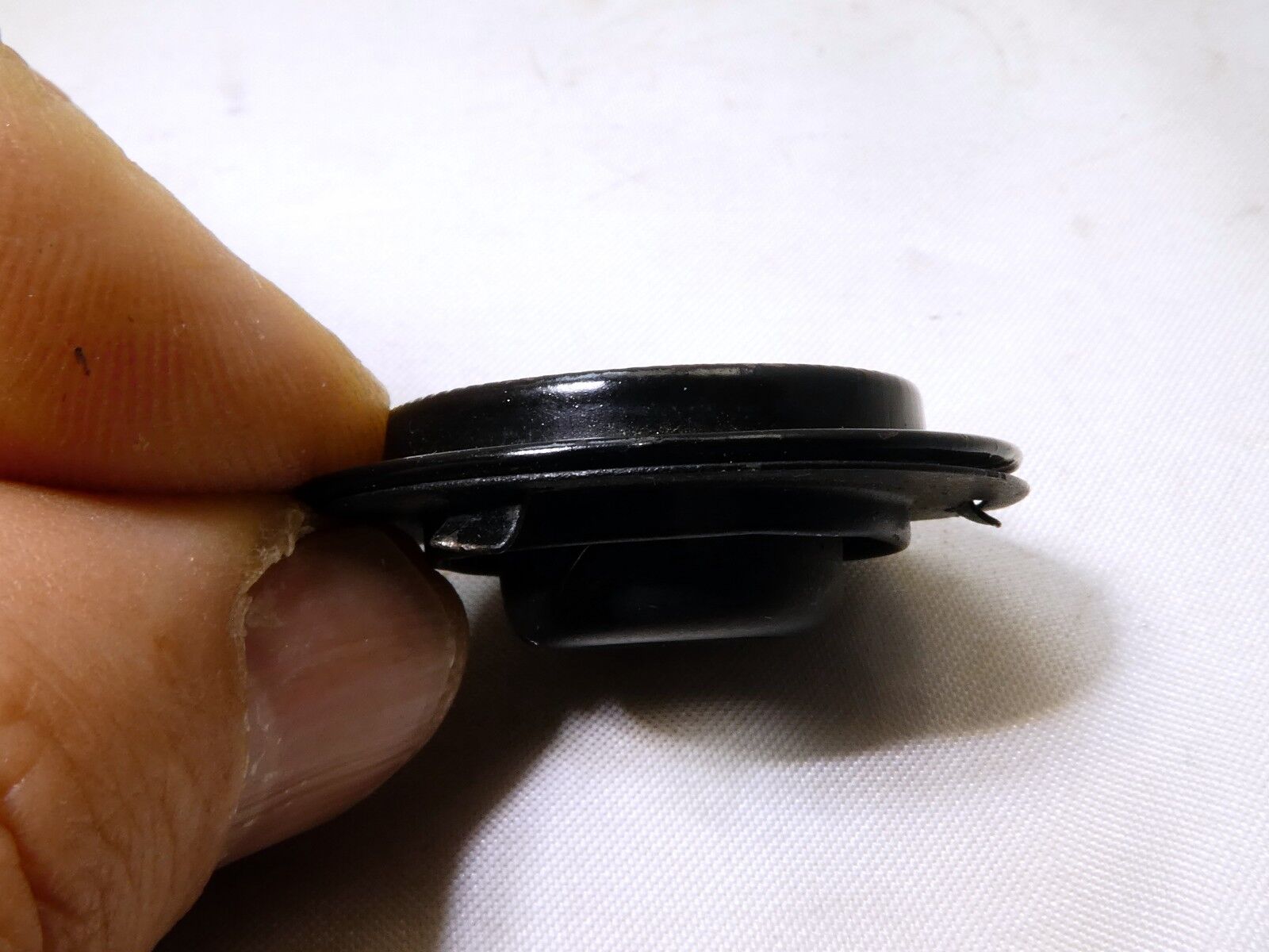 Rear lens filter with metal ring