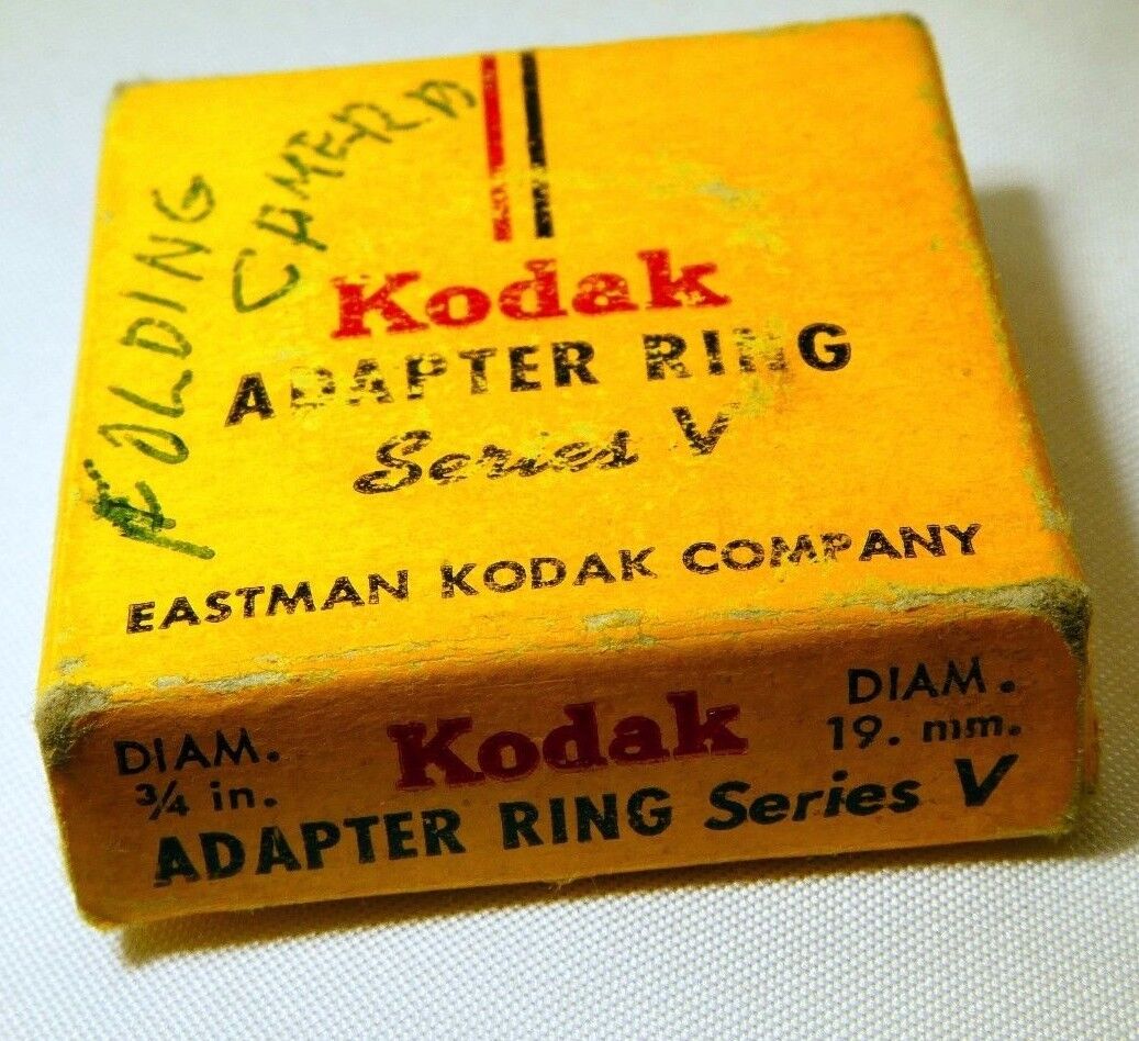 Kodak 19mm to Series V 5 Adapter Ring Holder Drop in Lens Filter