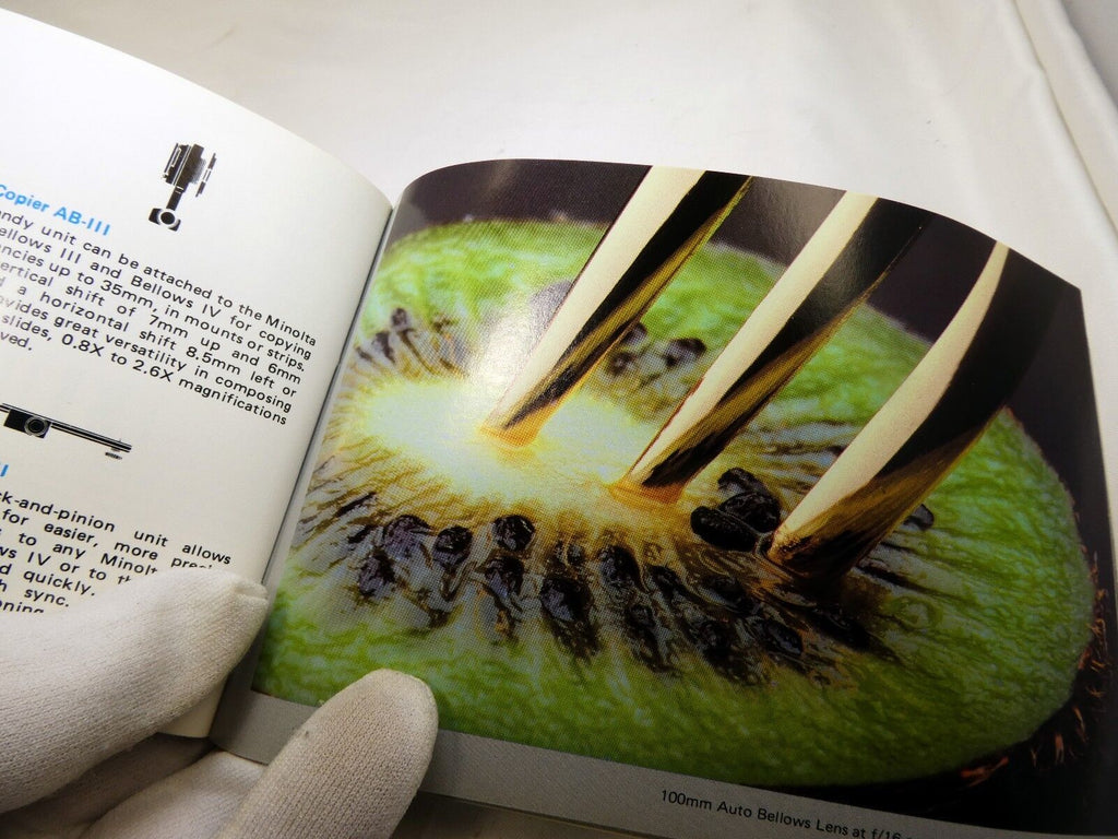 Minolta Accessory Guide List X series SLR System Creative Photography  English