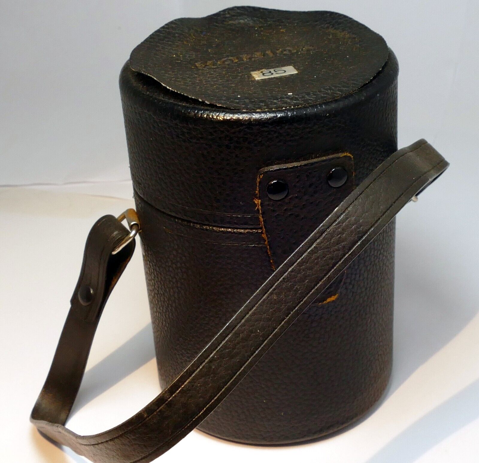 Konica Hexanon  85mm f1.8  AR empty  Hard case for lens genuine OEM vintage
