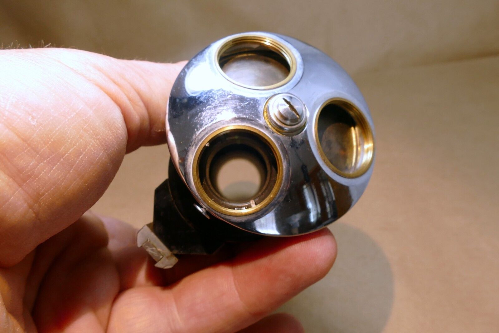 Tube and Turret for BAUSCH & LOMB Optical BRASS MICROSCOPE 1938 272654