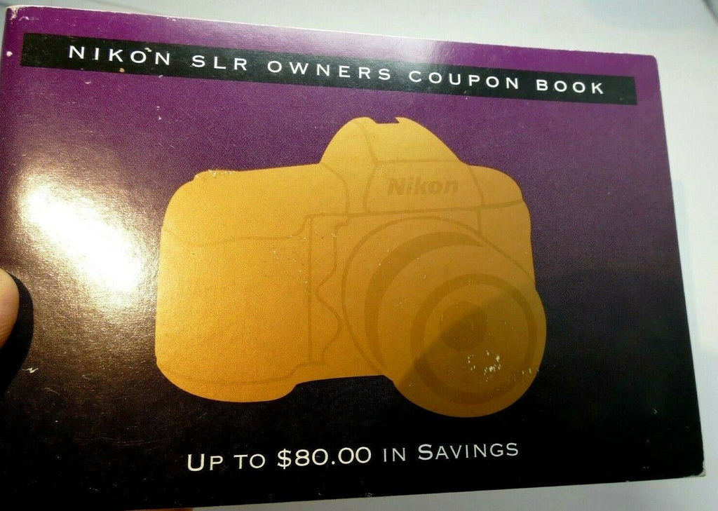 Nikon SLR Owners Coupon Book booklet sales 1998 sale F4s F5 FM2n