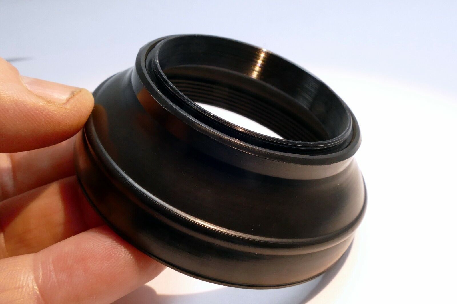 49mm rubber lens hood shade  genuine OEM made in Japan for 50mm f1.8 f1.7 lenses