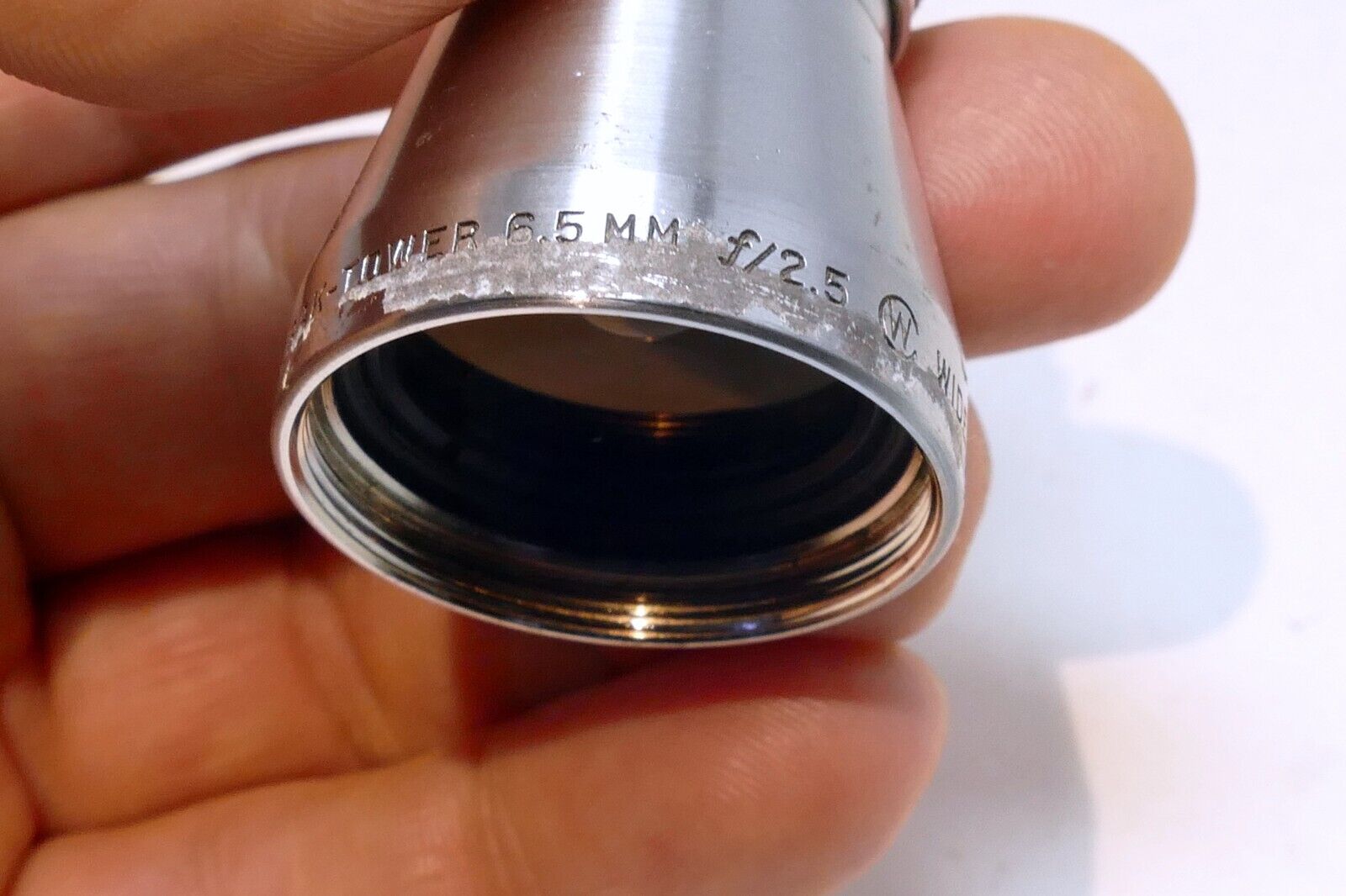 Wollensak Tower 6.5mm f/2.5 Wide Angle Cine Amaton D Mount Camera Lens