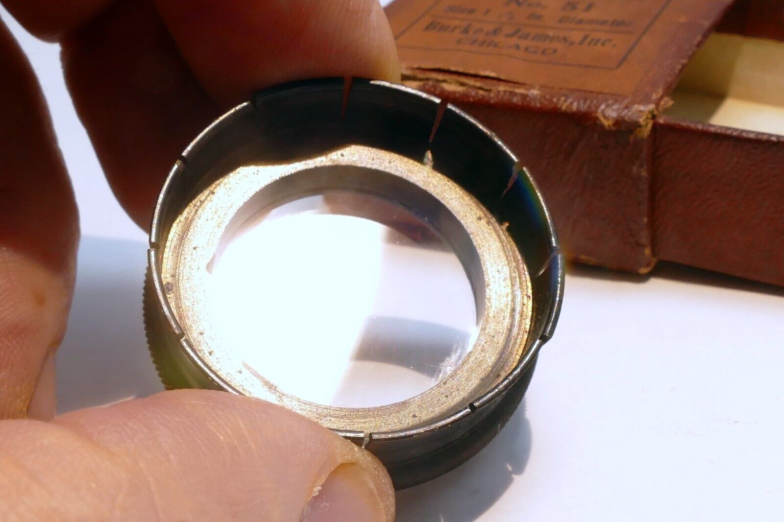 Burke & James no 51 Portrait Lens series 5 filter drop in 34mm for Kodak Folding