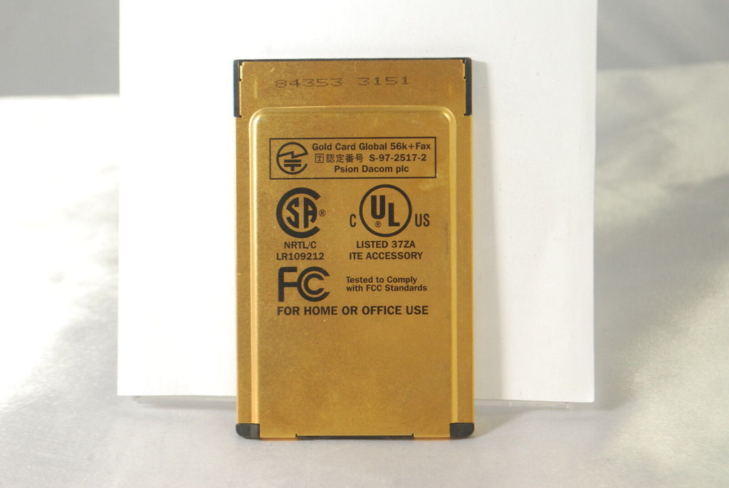 Psion DACOM 56k-Fax Gold Card No Cable S97-2517-2. Used.