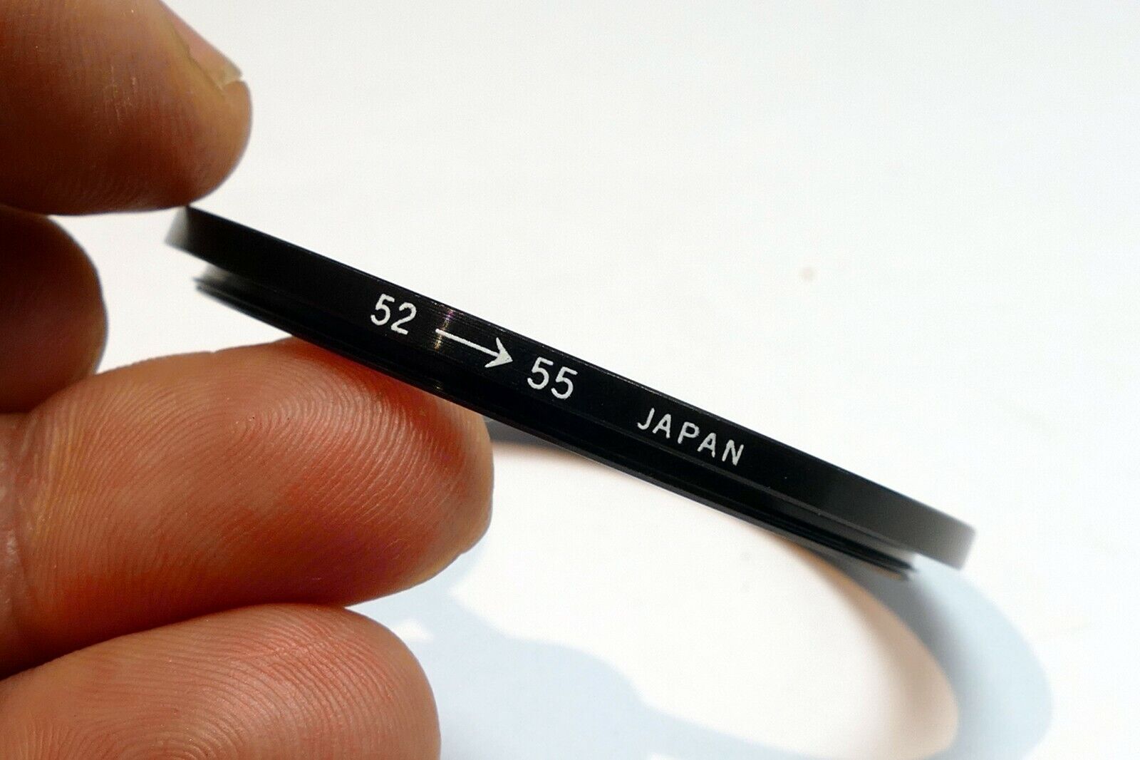 52mm to 55mm Metal Ring for lens male to female threads step -up made in Japan