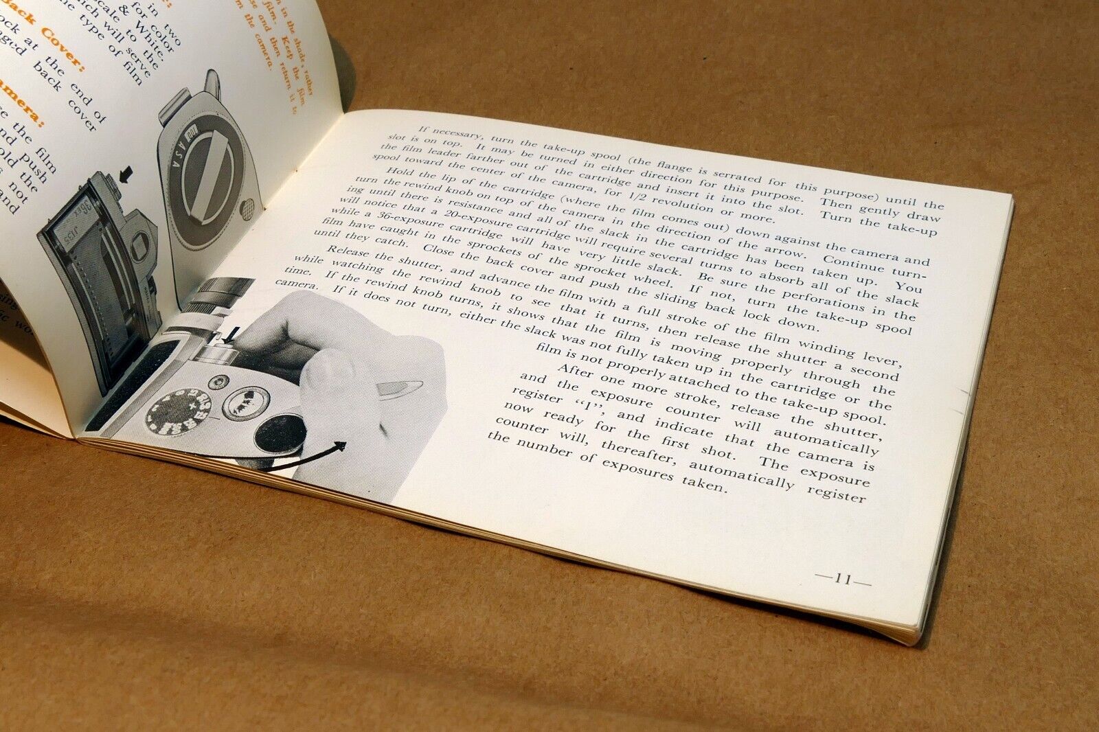 Miranda Model F camera Instruction Manual Guide (E) English