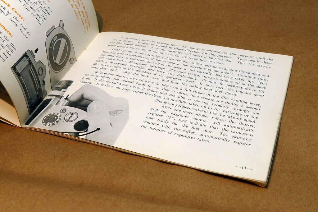 Miranda Model F camera Instruction Manual Guide (E) English