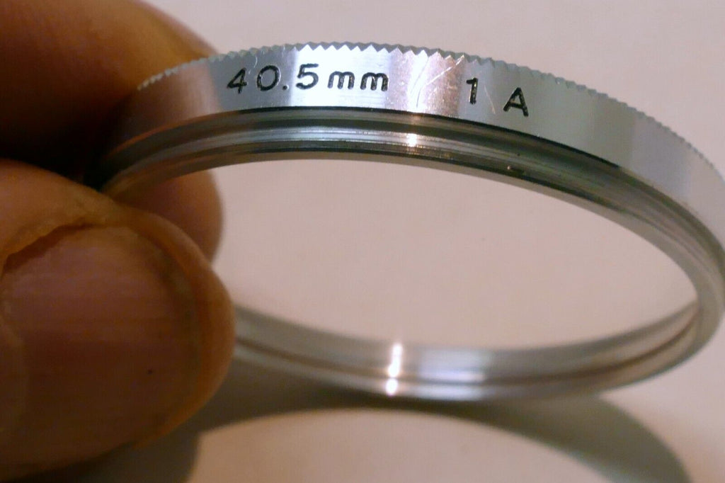 1A 1-A Skylight  40.5mm Lens Filter warming with chrome silver rim