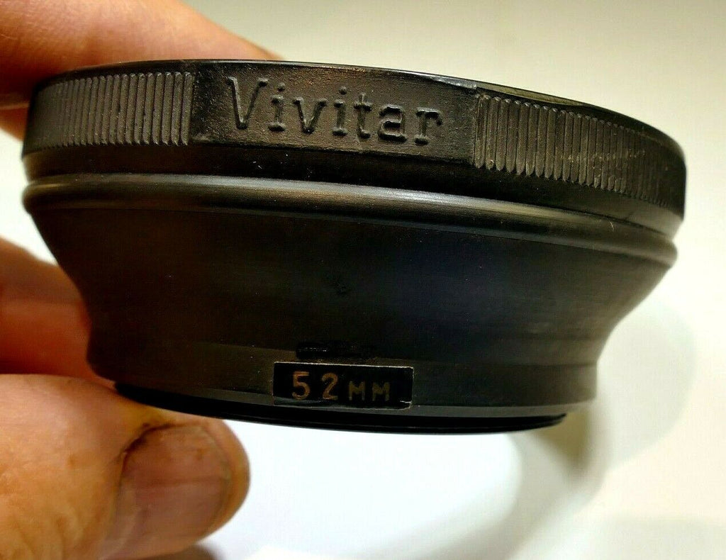 52mm Rubber Lens Hood Shade double threaded for 50mm f2 f1.9 lenses