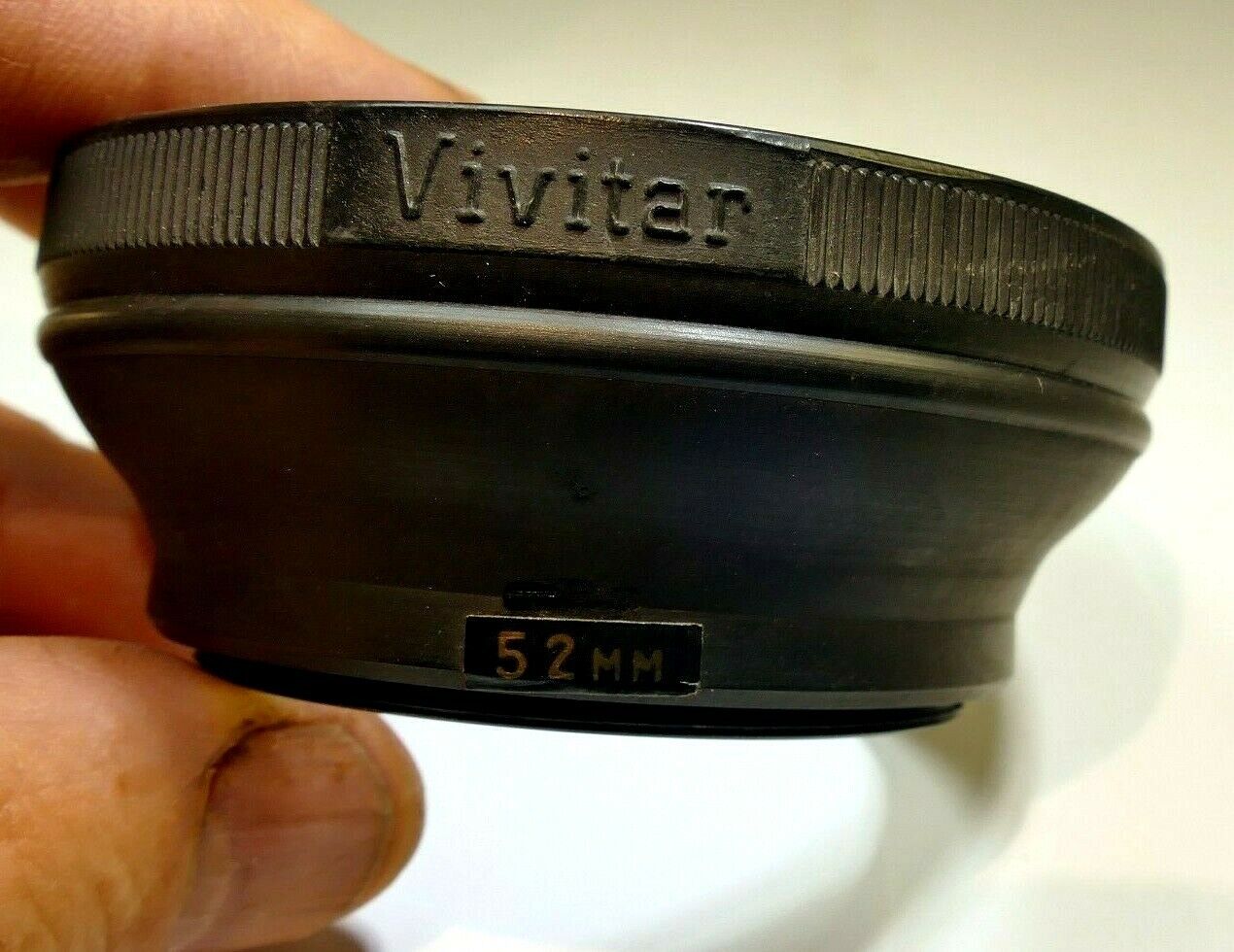 52mm Rubber Lens Hood Shade double threaded for 50mm f2 f1.9 lenses