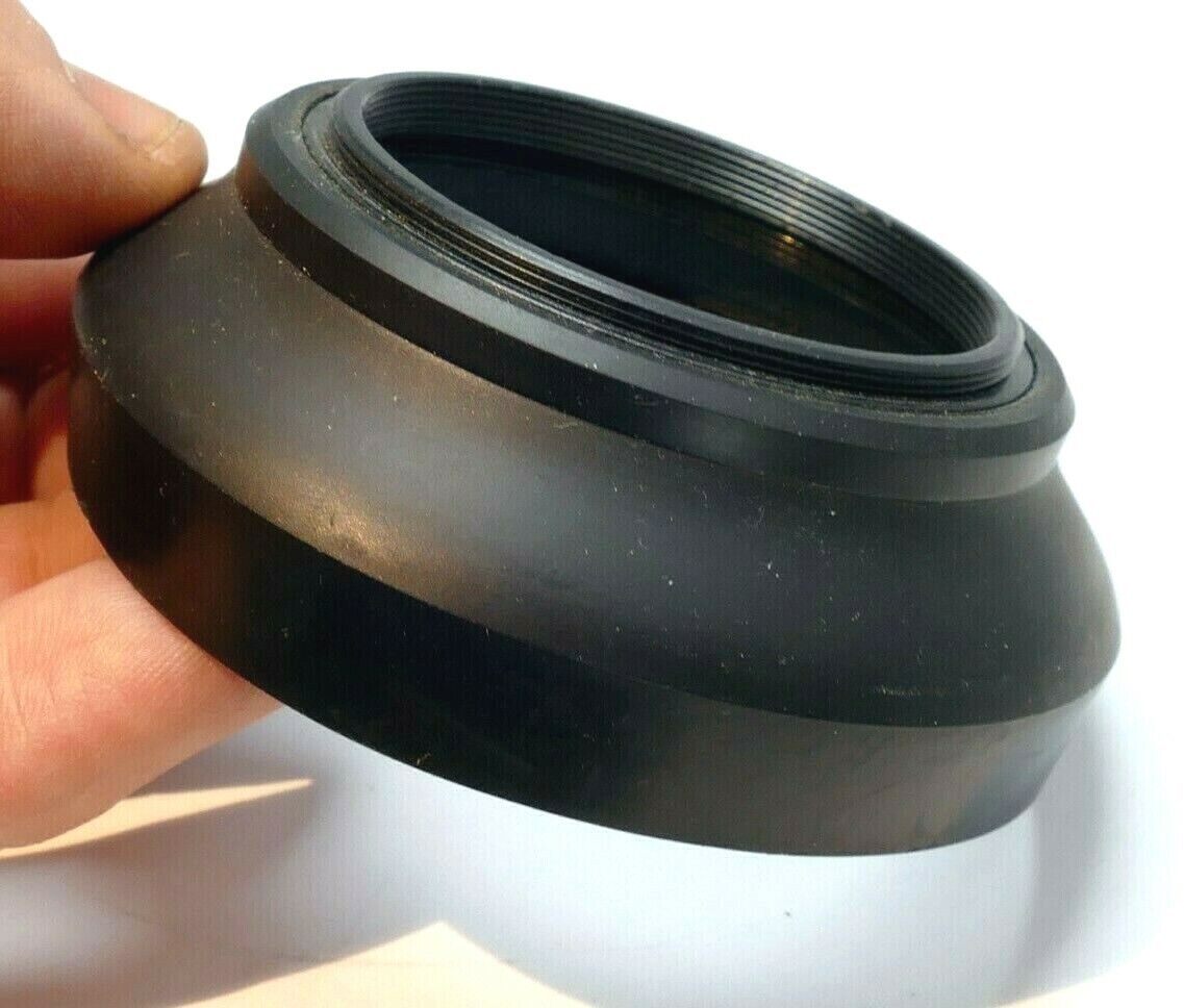 55mm Rubber Collapsible Lens Hood Shade Telephoto 200 300mm double threaded