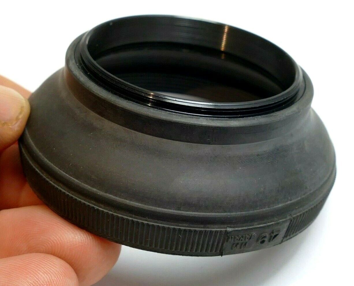 49mm Rubber Collapsible Lens Hood Shade screw in for 50mm f1.7 f1.8 normal