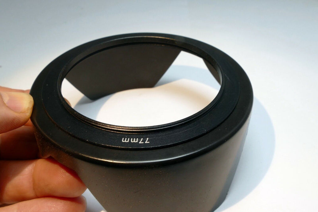 77mm plastic petal Lens Hood Shade threaded screw in type