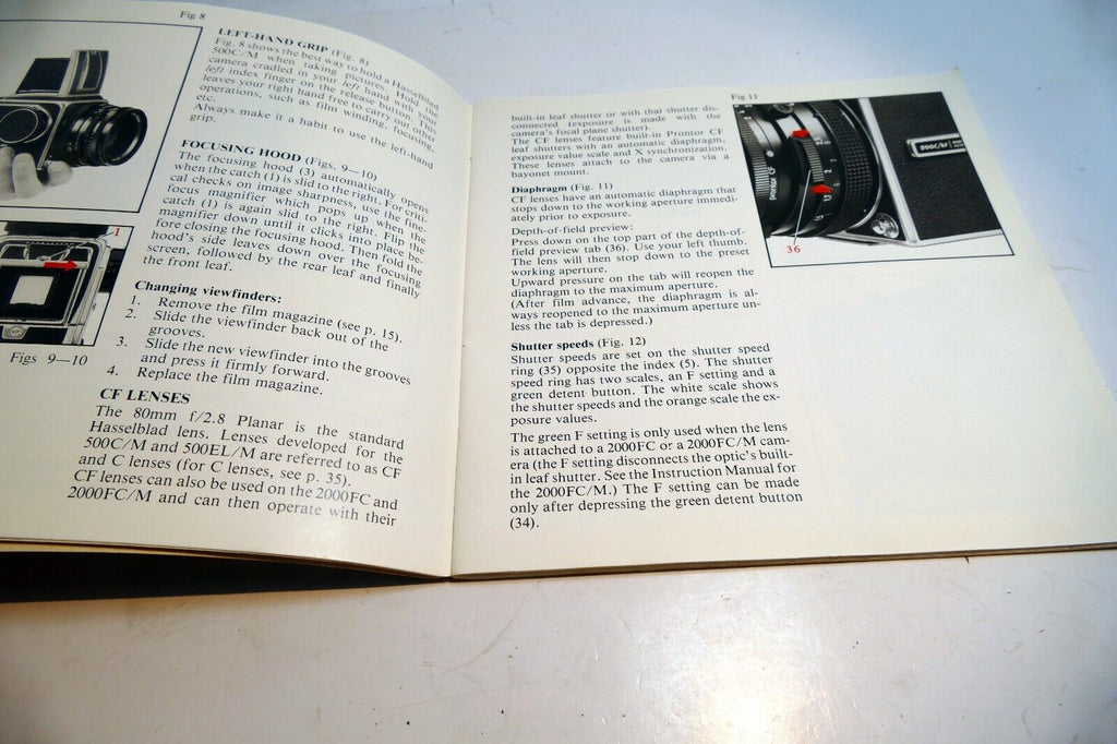 Hasselblad 500 C/M EL/M SWC  Camera Manual Instruction Guide - English - OEM