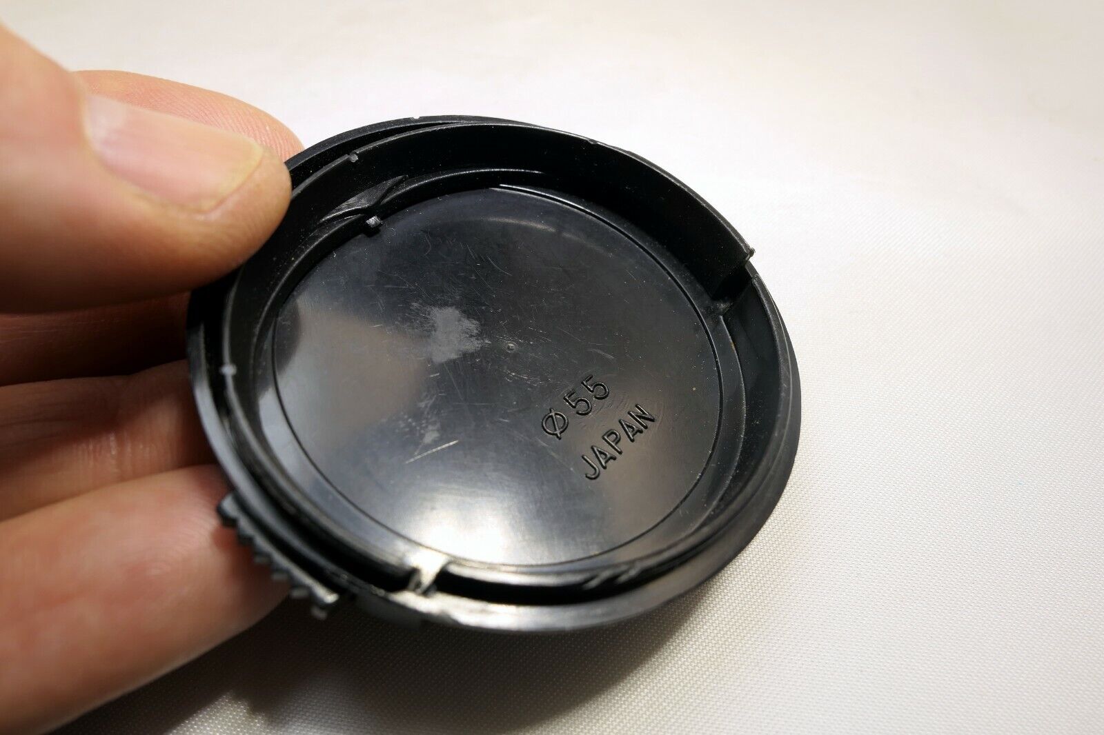 Vivitar 55mm Front Lens Cap snap on type Black vintage