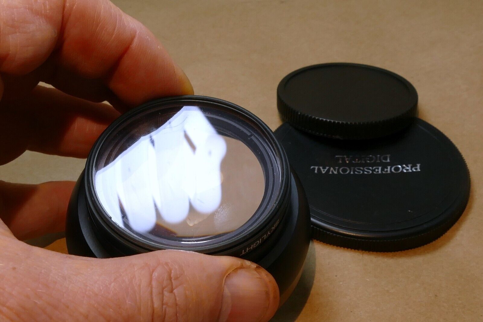 52mm Vision Optics 0.48X Wide Angle Lens with 52mm Hoya sky filter attached