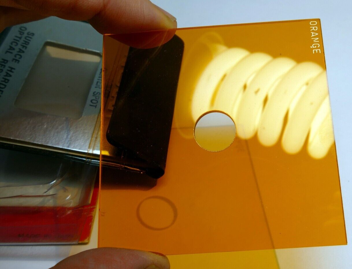 Orange SQF-360 Amber Center Spot  Filter 67X67mm square drop in for Cokin A S