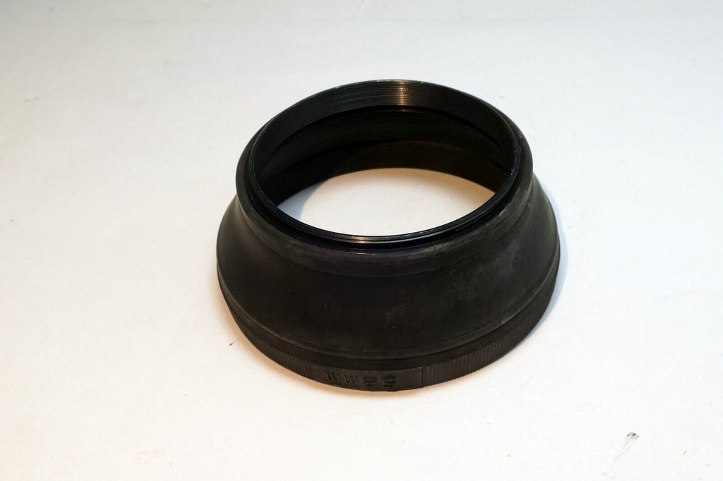 58mm Rubber Lens Hood Shade Single threaded collapsible