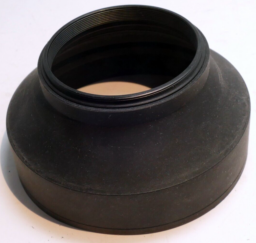 58mm double Threaded Rubber  Lens Hood Shade wide angle and telephoto 3-way