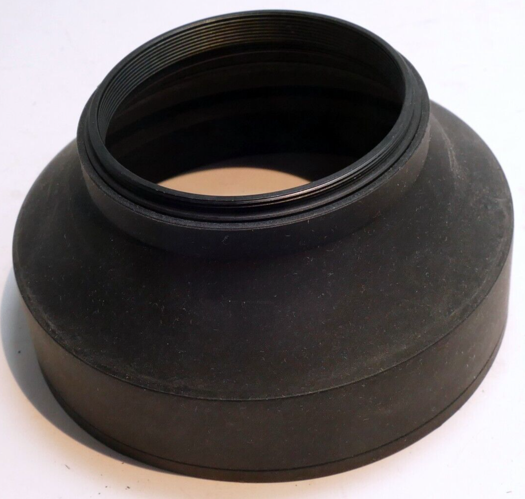 58mm double Threaded Rubber  Lens Hood Shade wide angle and telephoto 3-way