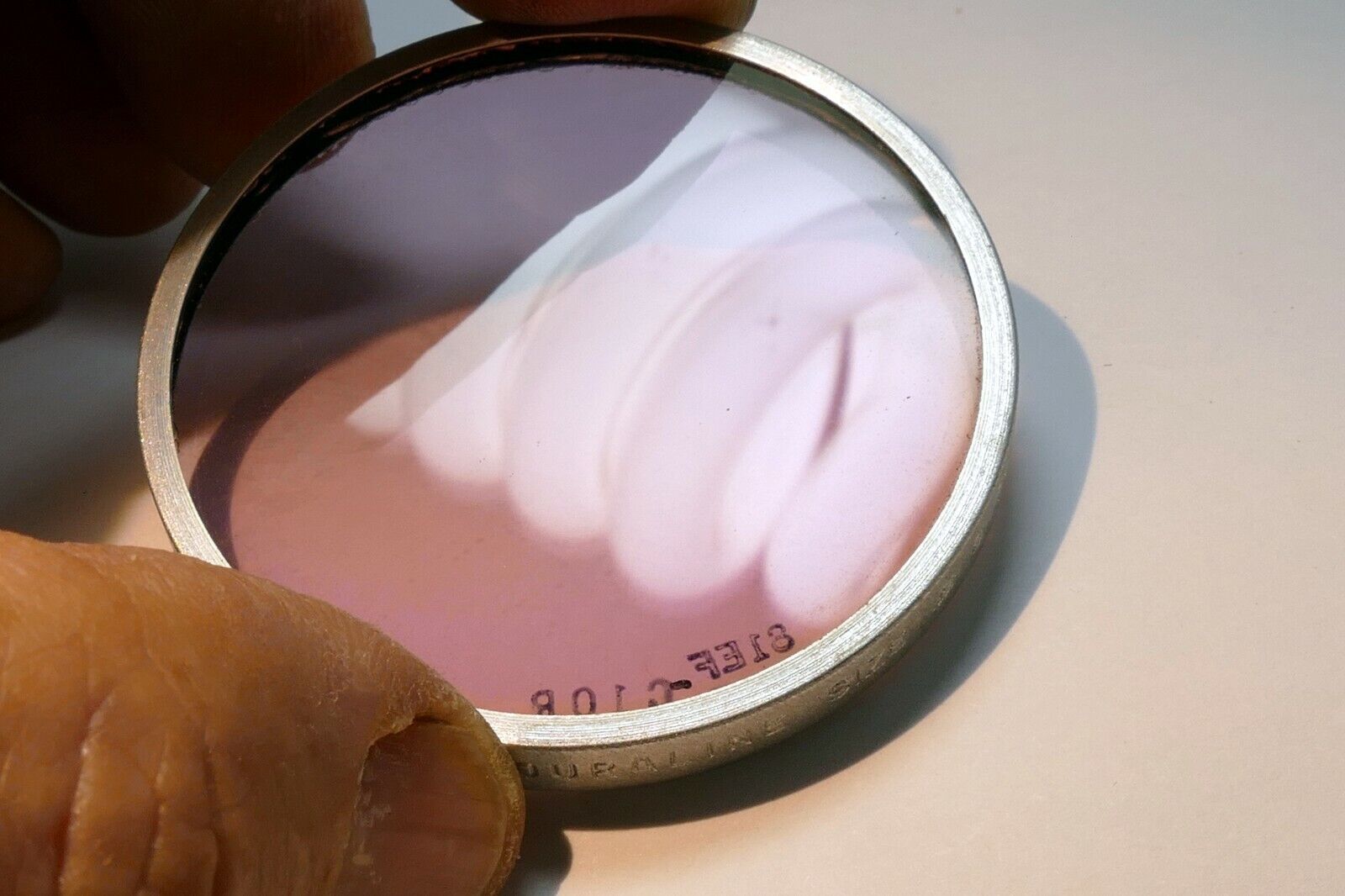 Harrison Duraline size 4 VII - 7 series lens Filter 81-C10R red magenta drop in