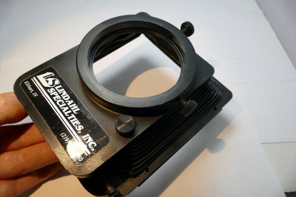 Lindahl Bellows lens Hood 31.1320 Bell-O-Shade Single 3X3 filter slot