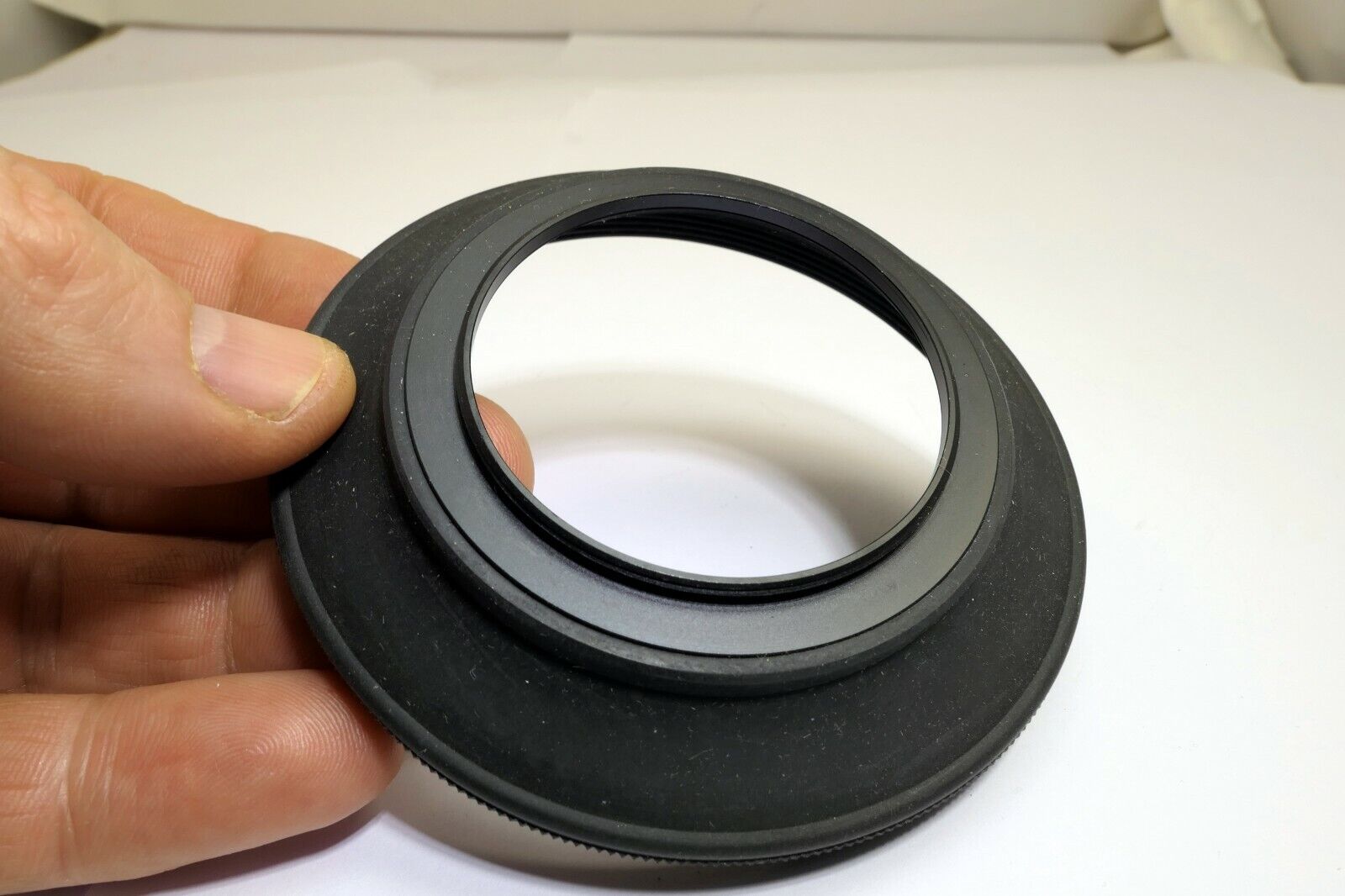 Vivitar 49mm Lens Hood Shade Rubber double threaded wide angle