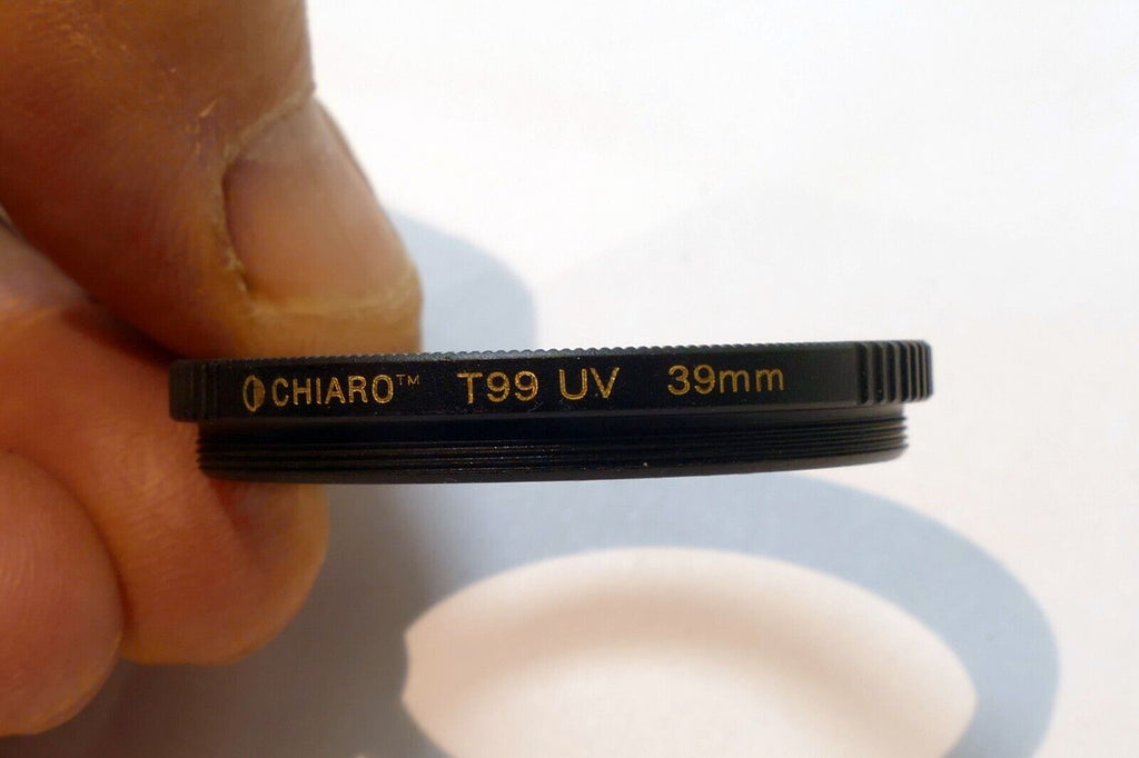 Chiaro T99 39mm UV Lens Filter Multi-Coated 99-UVBTS39m with ribbed rim