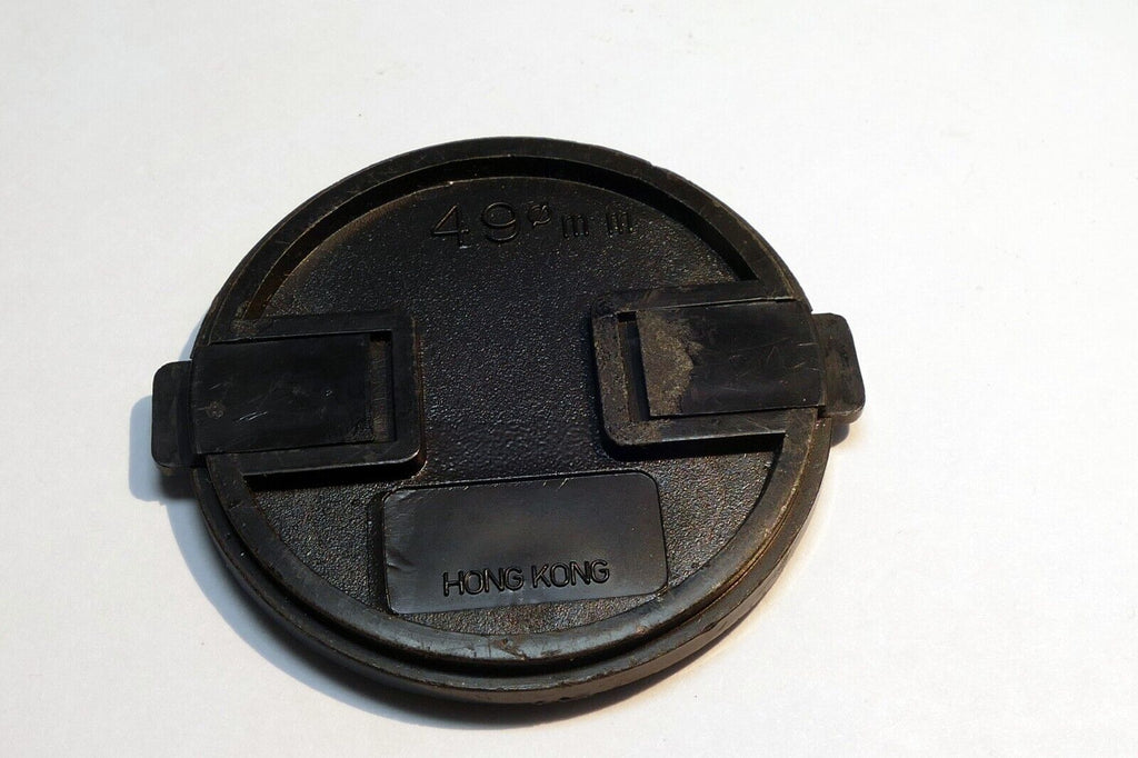 Front 49mm Lens cap snap on type  made in Hong Kong