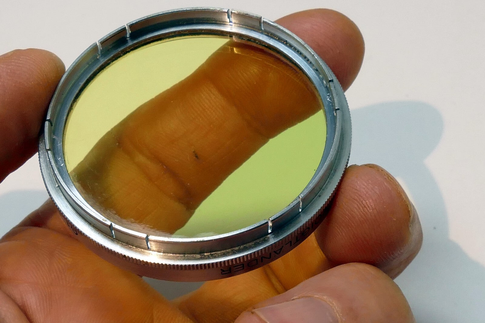 Voigtlander G1 Yellow 47mm Filter 301/47 Germany Nocton (with some scratches)