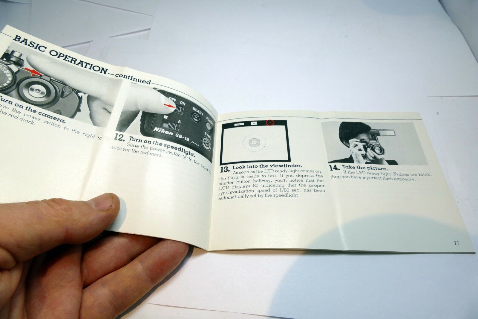 Nikon SB-12 Flash Speedlight Instruction manual Guide book English EN