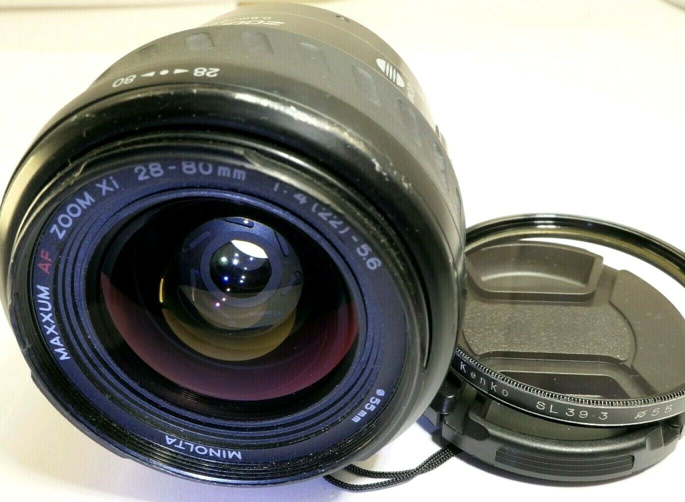 Konica Minolta AF XI 28-80mm f4-5.6 Xi Lens w/ aperture stuck needs repair AS IS
