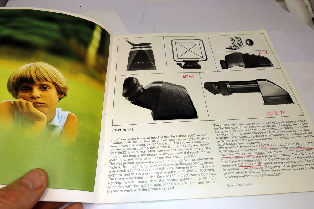 Hasselblad 500C system Guide Brochure cameras lens accessory list