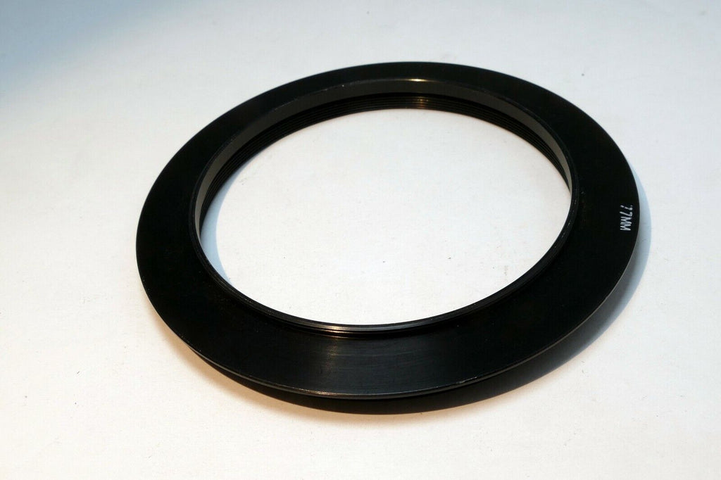 77mm to 77mm lens threaded filter holder to 100mm OD filter holder