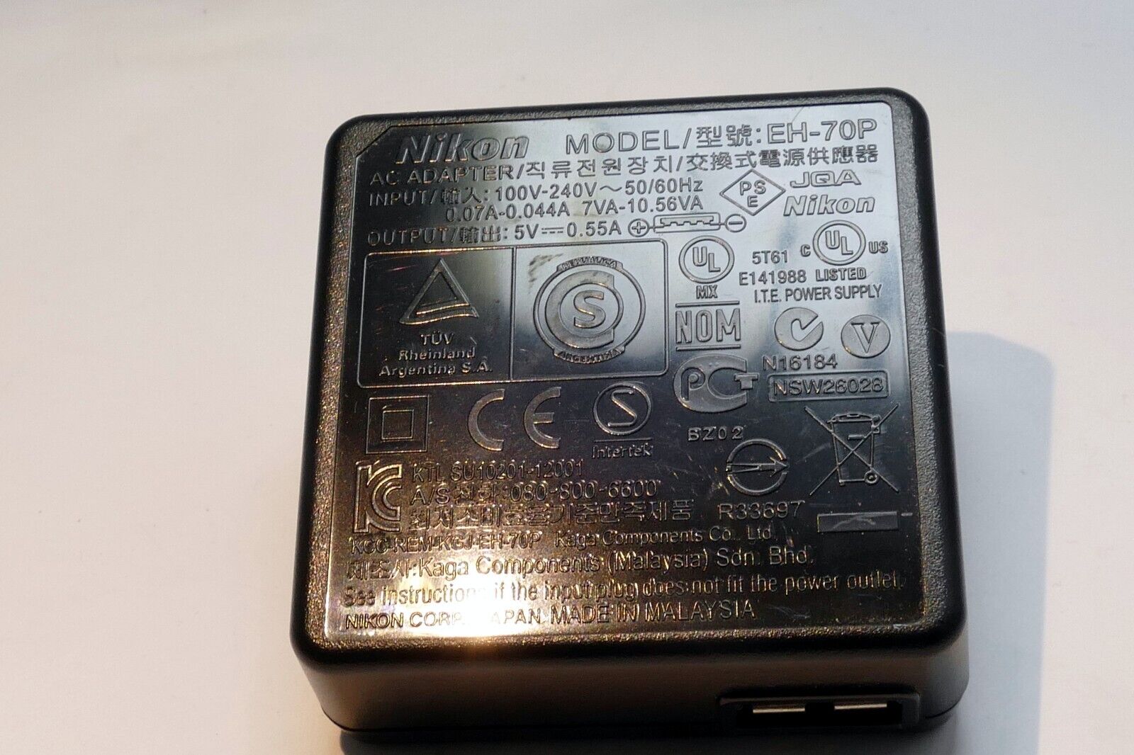 Nikon EH-70P AC USB charger adapter Genuine OEM US plug