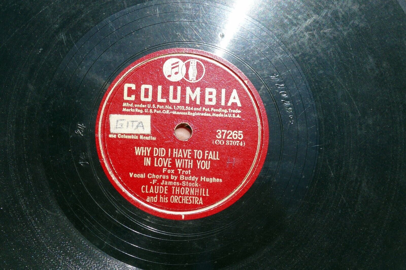 10" Claude Thornhill And His Orchestra Far Away Island Why Did Fall 37265 1947