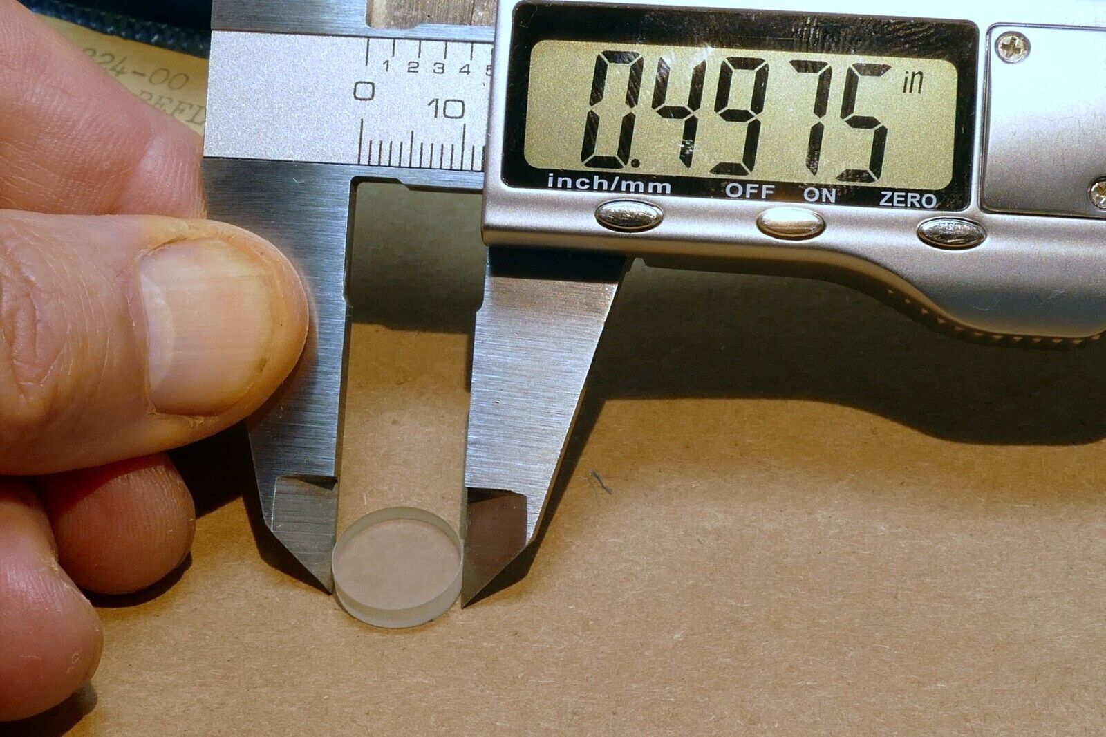 Flat Optical 0.5" Diameter 0.13" thick  1/20λ Oriel