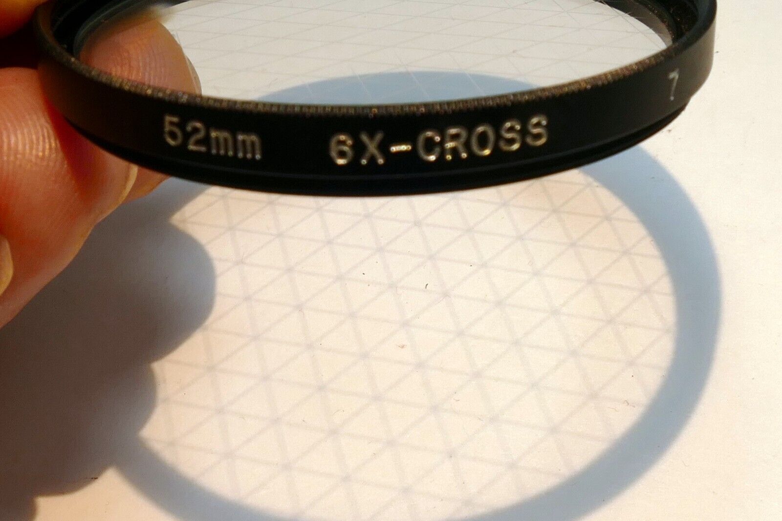 52mm Filter 6X CS Cross Screen 6 Star Heptagon 2mm large