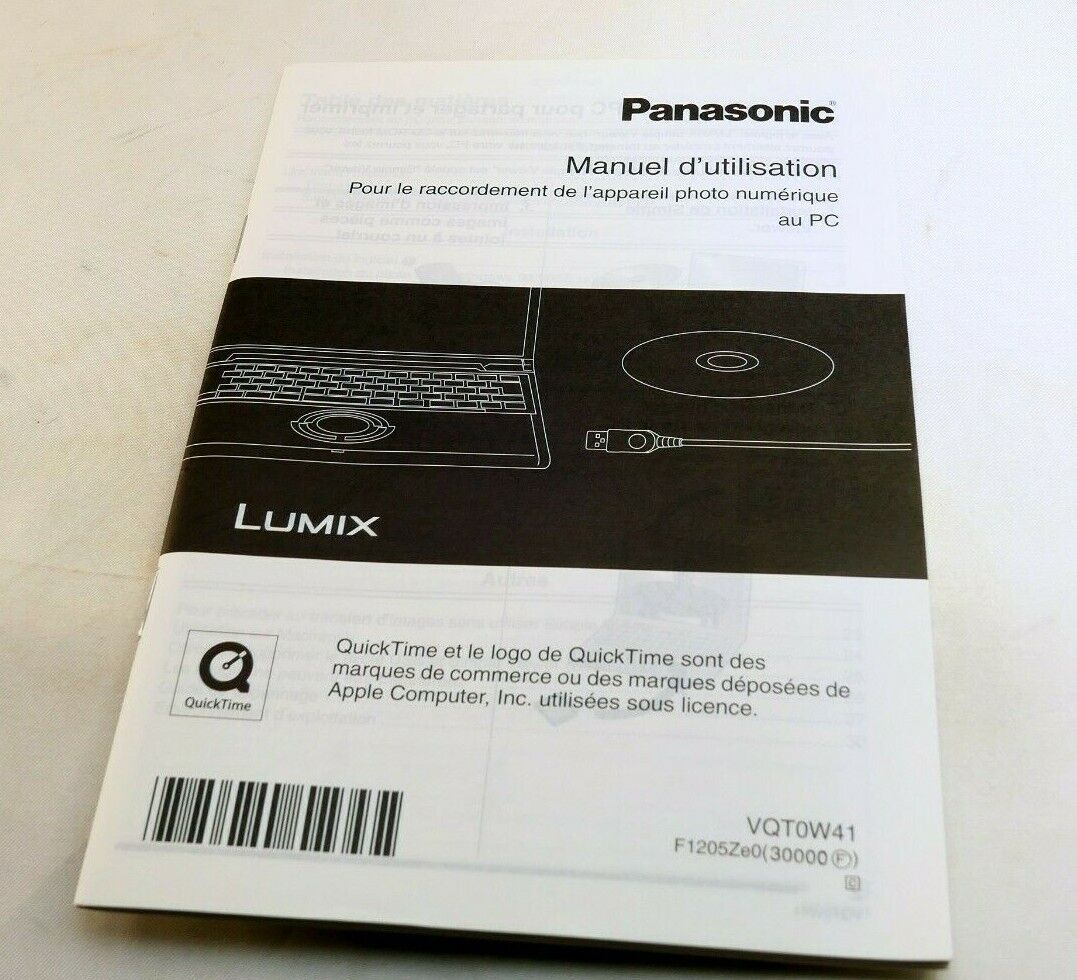 Panasonic Lumix PC Software Guide Manuel D'utilisation English Langue Française
