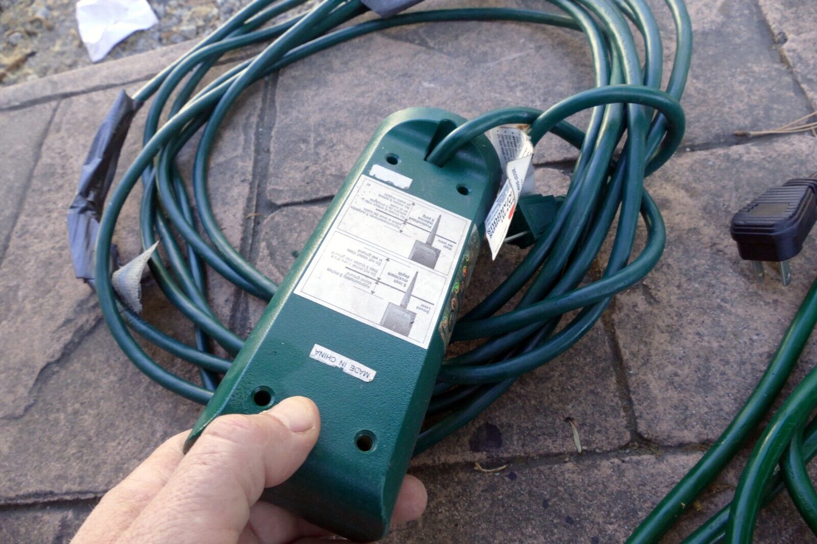 Outdoor Power Strip Stake Timer (Remote Control)  10ft Extension Cord - LOT PACK