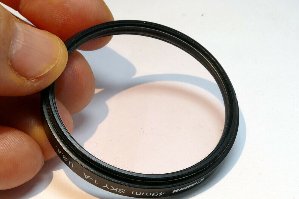 Canon 49mm Filter sky 1A skylight made in USA Genuine OEM