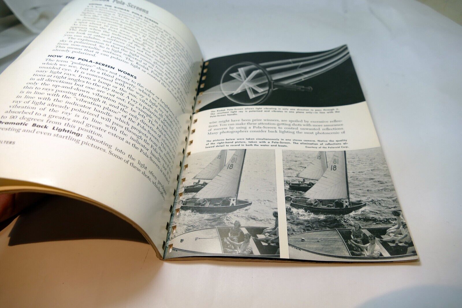 Kodak Pola Screen Filters Sales Brochure Series IV V VI VII VIII 1956 for B&W