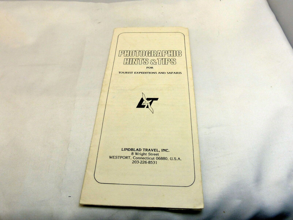Photographic Hints & Tips for Tourists 1960 Guide Brochure  (EN) English camera